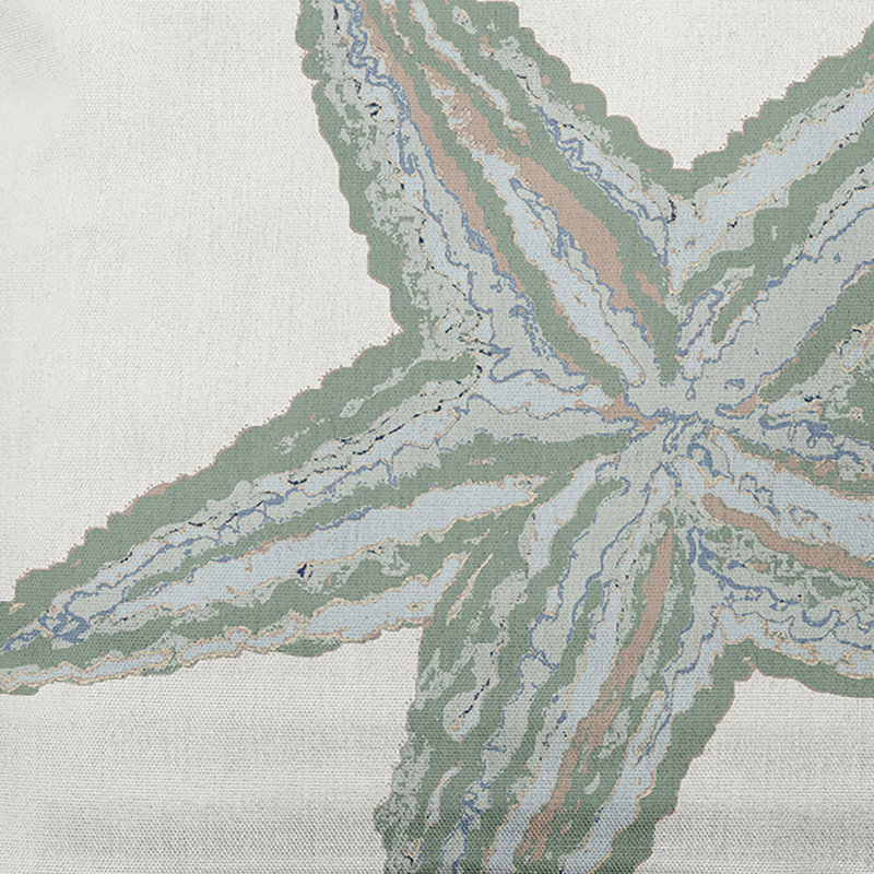 Coussin Beach, Sauge, 16 po x 16 po