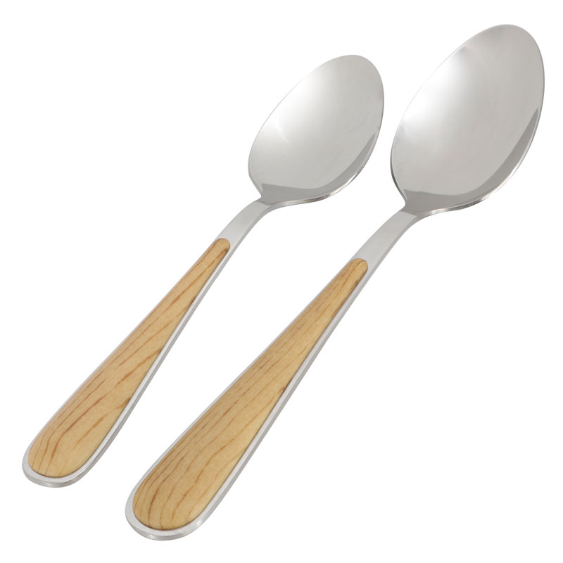 Ensemble de couverts en acier inoxydable brun et argent 16 pièces Gibson Home Langhorne