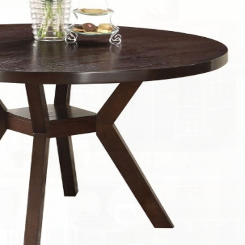 Table de salle à manger avec base en bois d'hévéa pour une structure robuste et robuste