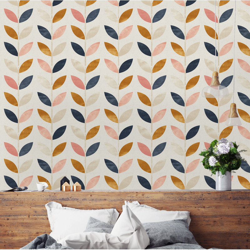 Scandinavian Wallpaper Peel And Stick Wallpaper, 16.67" L x 25" W