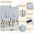 45'' Round Dining Table Set With 4/6 Upholstered Chairs-1131854604