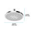 G Series 2.5 GPM Round Single Rain Shower Head with Comfort Wave Technology-1816107694-1816107693