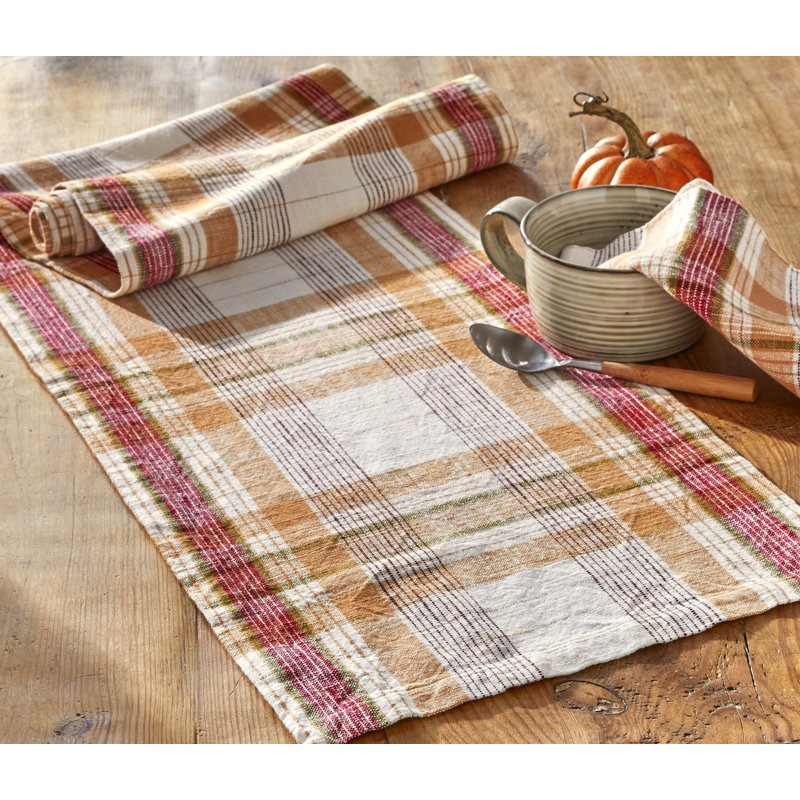 Eva Slub Weave Plaid Tablecl