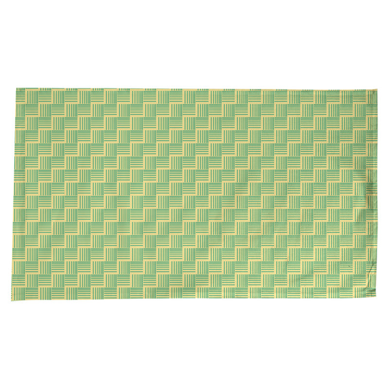 Rayures nattes classiques Nappe, Jaune/vert
