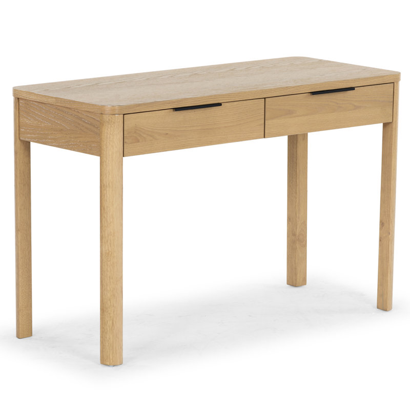 Tahani 2 Drawer Wood Desk, Natural