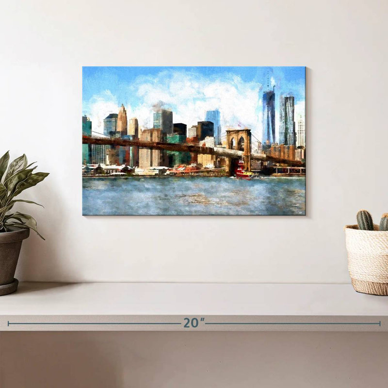 Nicci Brooklyn Bridge New York, 8" H x 12" W