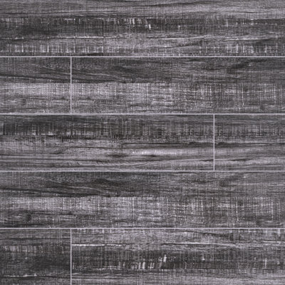Carreau de sol en céramique aspect bois mat 8 po x 40 po Bermont