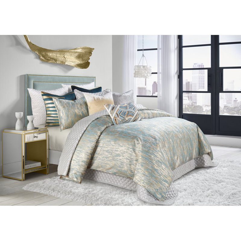 Percale Abstract Duvet Cover Set, King Duvet Cover + 2 King Sham Pillow