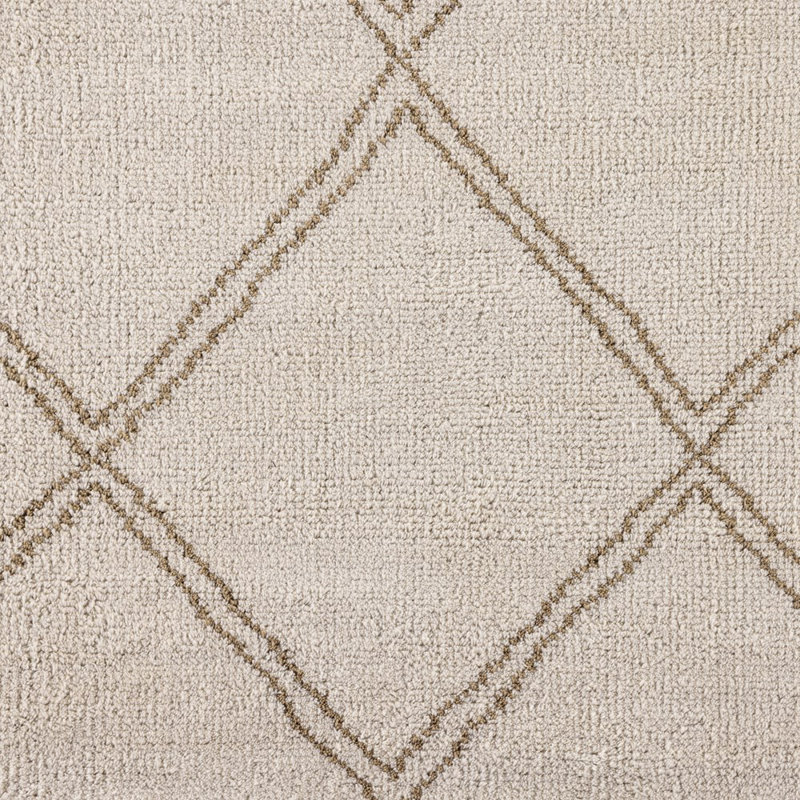 Hand-Knotted Gray Geometric Synthetic Outdoor Rug