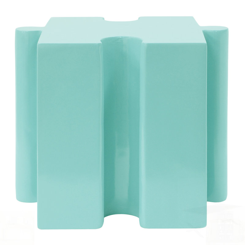 Table d'appoint casse-tête, table modulaire à bord concave MGO, Vert clair