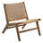Saoirse Faux Leather Wood Accent Lounge Chair-100030976-100028712