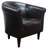 Liam Faux Leather Barrel Chair-1497373630