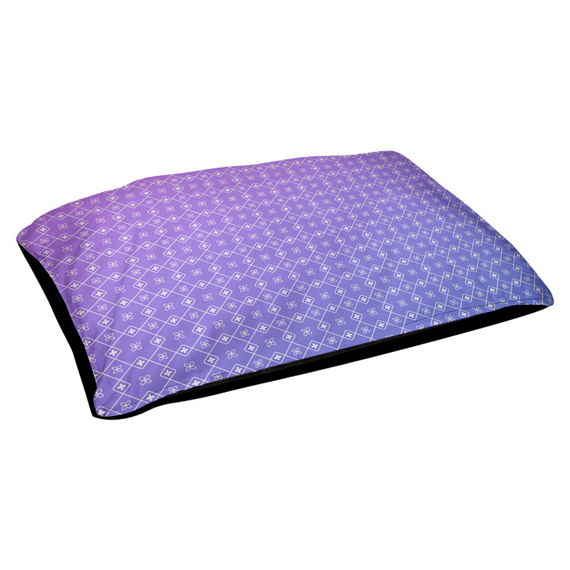 Coussin Campion, Moyen - L 42,5 po x l 32,5 po, Bleu / violet