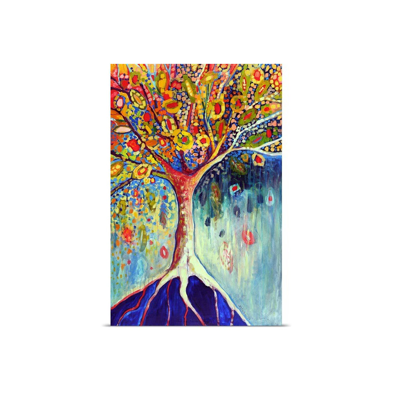 Nolani Fiesta Tree '- reproduction d'art, H 48 po x l 32 po x P 1,5 po, Toile