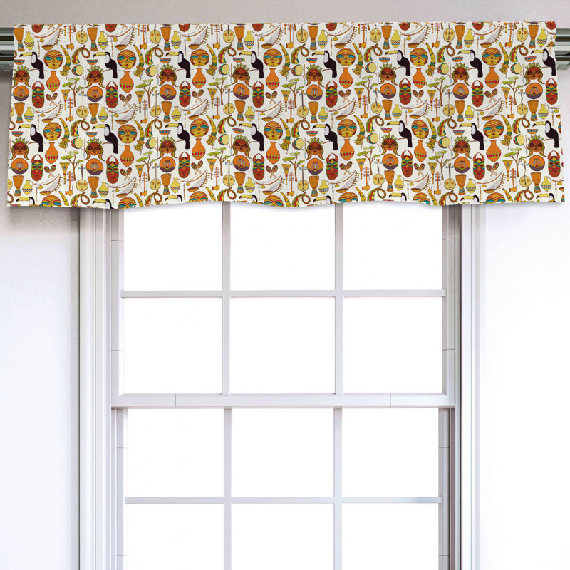 Sateen Ruffled Window Valance