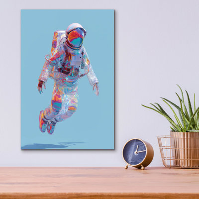  Art mural en verre «Voyager» par Ann Klee, 12 po x 16 po