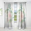 Panneau de rideau floral, rose, décor botanique - Bouquet de fleurs de rose, feuilles d'eucalyptus I-73293248