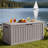 46.09"W 75 Gallon Water Resistant Resin Lockable Deck Box(Light Brown/Gray)-123493976