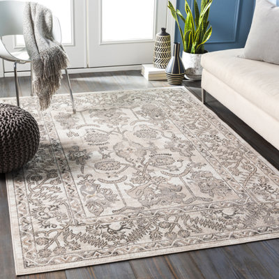 Tapis brun clair / gris Jambi