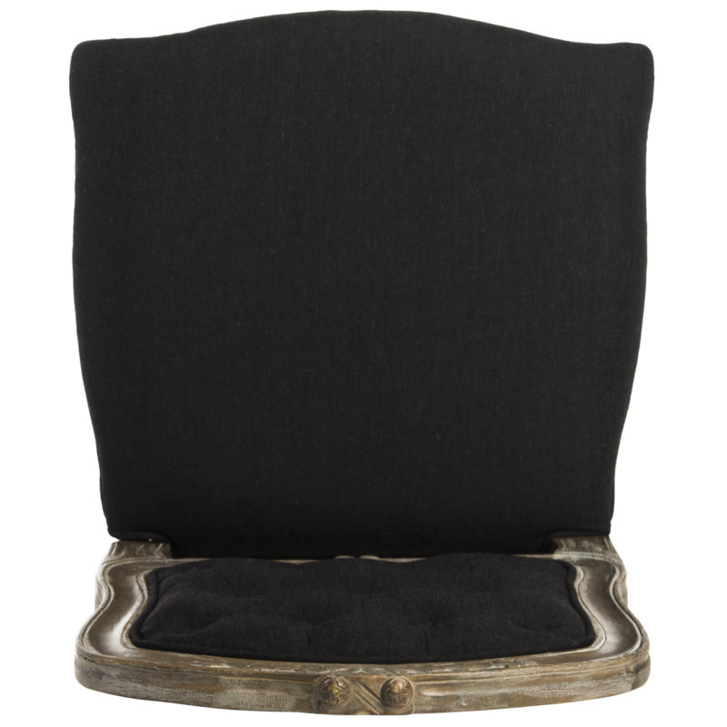Fleur 20.5'' H Tufted Upholstered Side Chair, Black