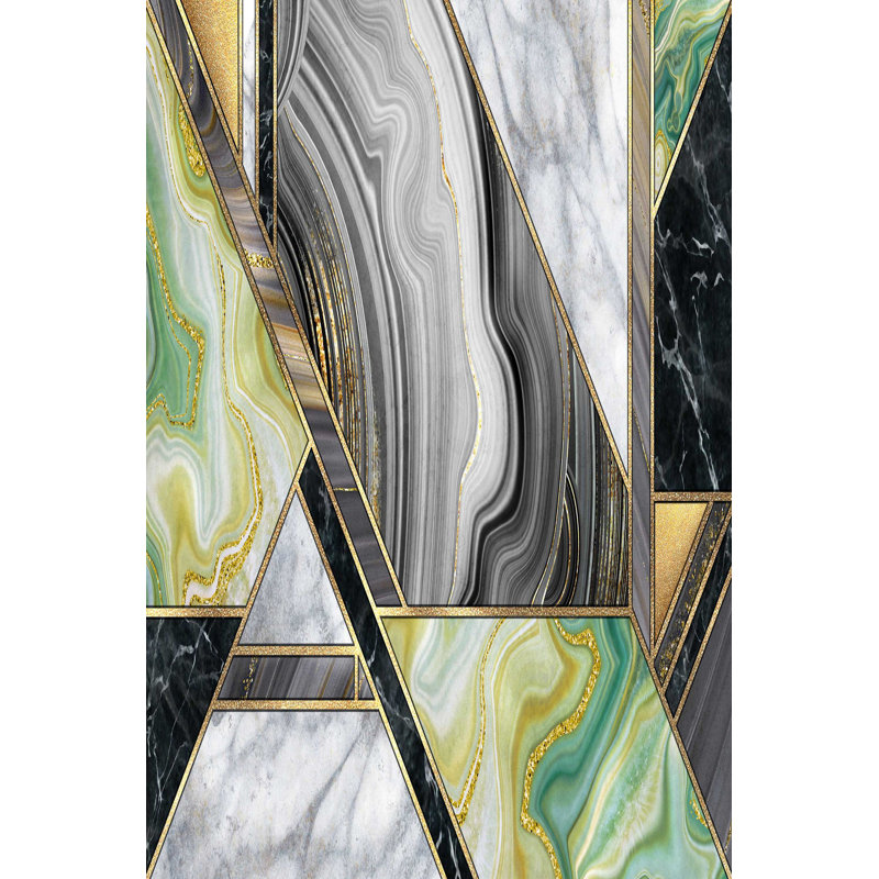 Premium Hall Carpet, 3.3 x 6.6 Feet, 100% Polyester, 0.3 in Pile Height | Antibacterial, Non-Slip Underside, Machine Washable | Elegant 3D Digital Print Design, Perfect for Entryways & Living Rooms