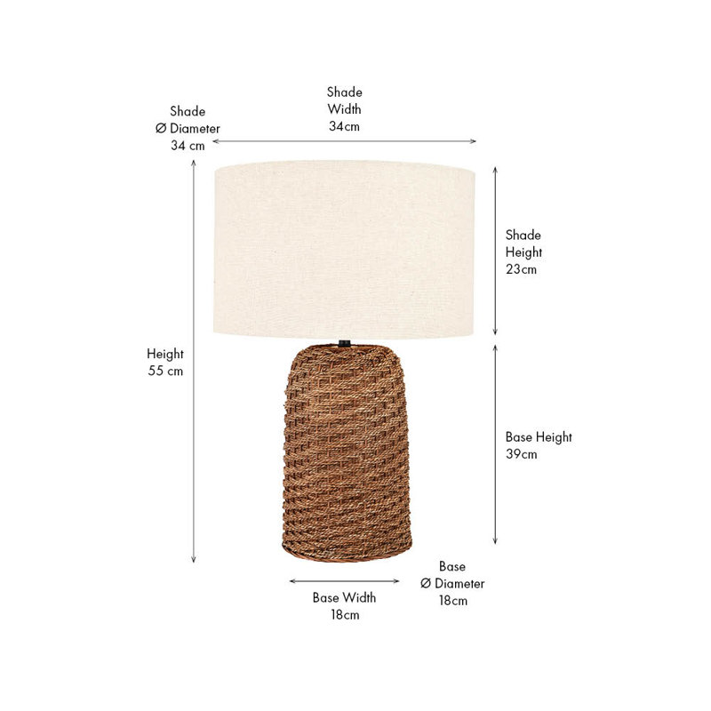 Seagrass Table Lamp