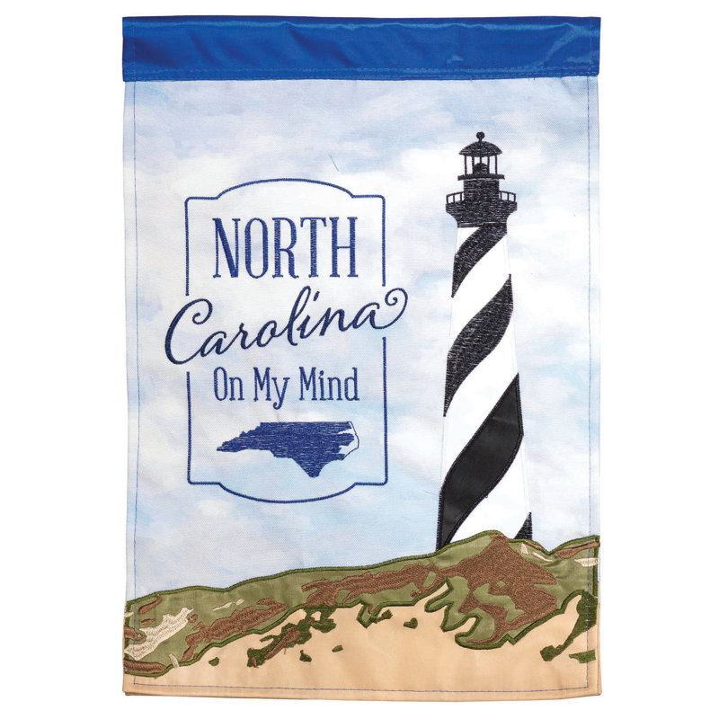 Drapeau de jardin en polyester 42 po x 29 po Carolinda