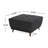 Cutts Tufted Ottoman With Rubberwood Legs