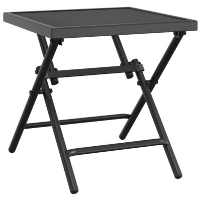 Nakecia Square Steel Outdoor Folding Coffee Table
