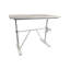 Bureau d'écriture à manivelle réglable moderne blanc 48 po x 30 po-88626145
