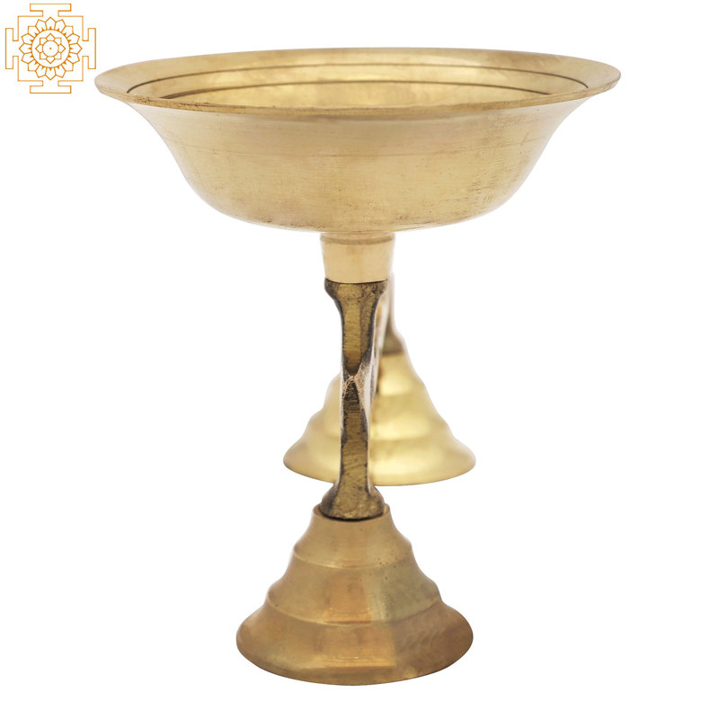 Brass Dhoop Dani Incense Burner with Handle - Naga Serpent Design Ritual Holder for Puja, Home Fragrance & Ambient Décor​