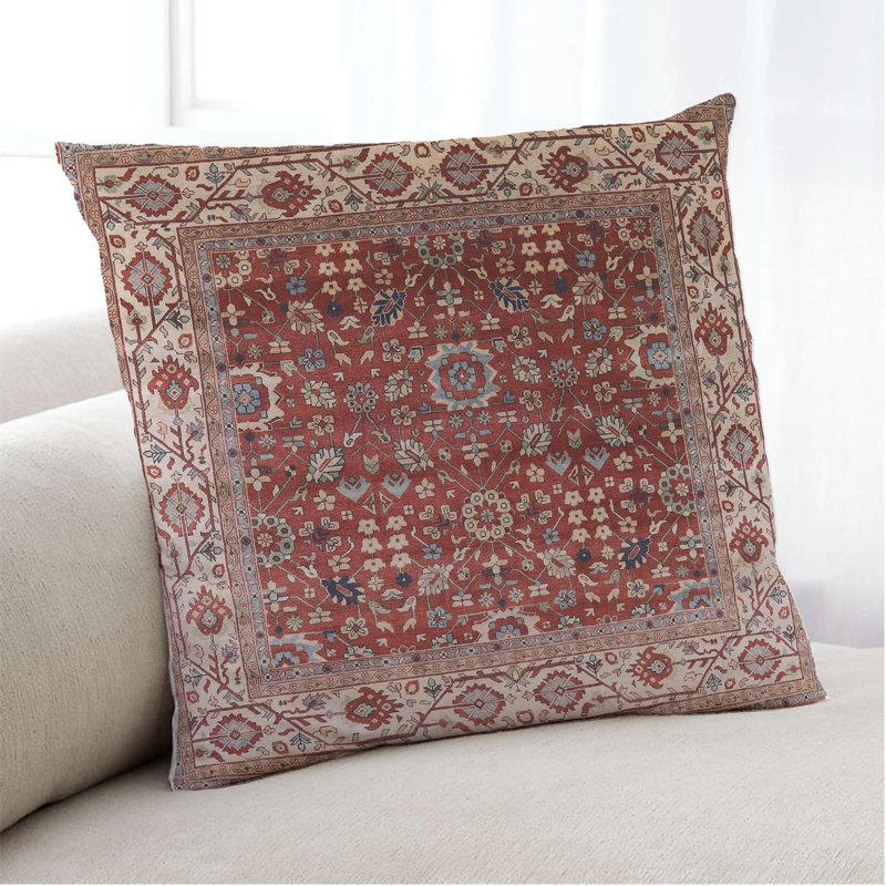 Damask Outdoor Throw Pillow