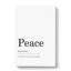 Definition Of Peace - Wrapped Canvas Print-61883952