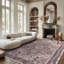 Tapis à motif floral lavable Fillender-103519334