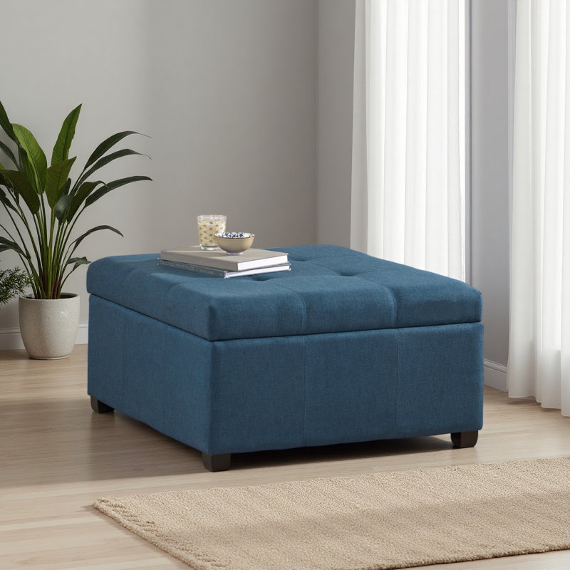 OTTOMAN DE RANGEMENT, Blue