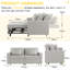 2 Seater Linen Sofa Bed-284399726