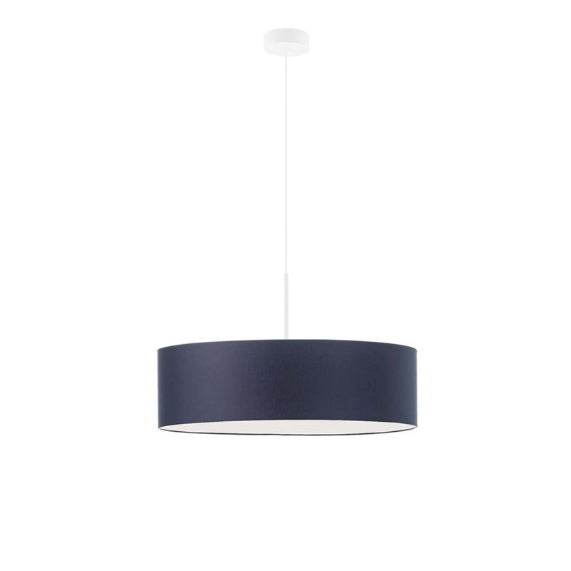 Aubrionna 4 - Light Drum Pendant, Navy Blue, White