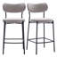 Mateiu 66cm Boucle Fabric Bar Stool-880490519