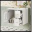 Ensemble de meuble-lavabo mural 24 po pour petits espaces, armoire avec lavabo en céramique, 2 tiroirs et 1 porte à fermeture douce
