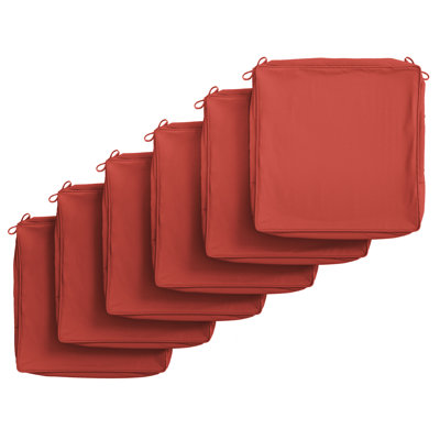 Outdoor  4'' Non-Slip Cushion Cover Water-Repellent Seat Cushion Slipcover With Portable Carry Handle.