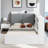 Platform Bed With Upholstered And Storage Headboard, Rotatable Board, Storage Shelves And 2 Drawers-1542100296