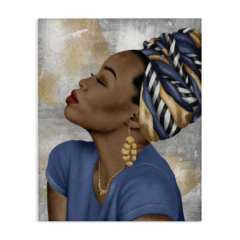 Art mural sur toile Illustrous Discovery, portrait par Marcus Prime, H 20 po x l 16 po