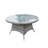 Hampton 7-piece Outdoor Dining Set With Round Table Pe Wicker And Cushions-142705967