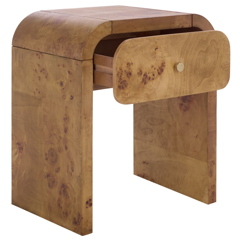 Hinata 1 Drawer Nightstand, Natural