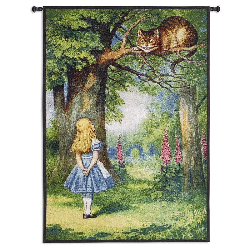 Tapisserie pour chat bw cheshire