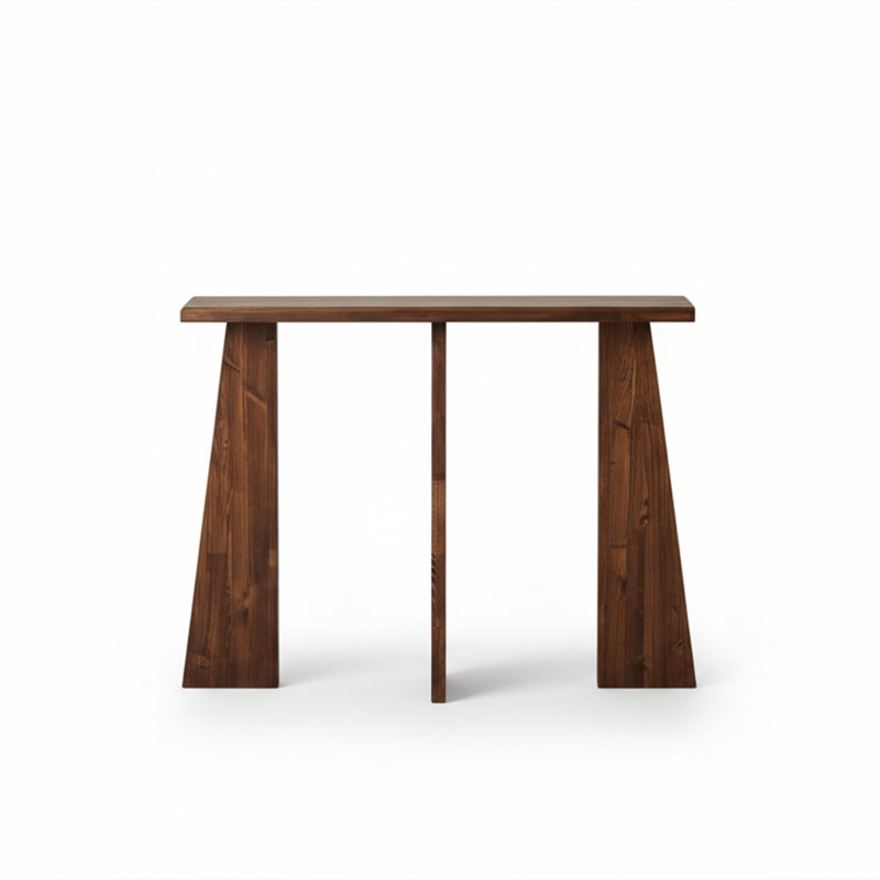 39.4'' Solid Wood Console Table, Walnut