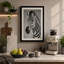 Zebra Profile Modern - Wrapped Canvas-534395451-534395460