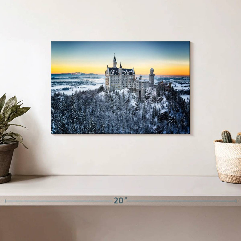 Lilie Winter Neuschwanstein Castle, H 8 po x l 12 po