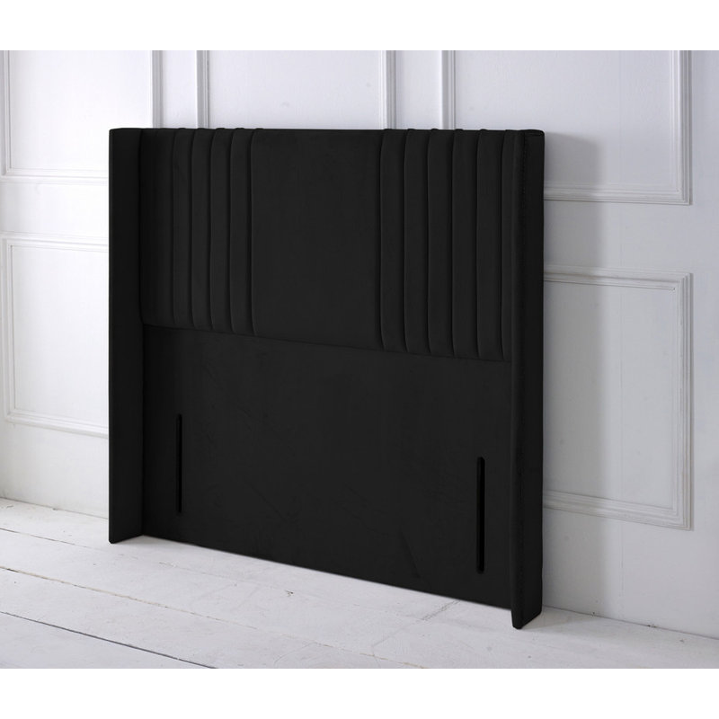 Upholstered Headboard, Small Double (4'), Black
