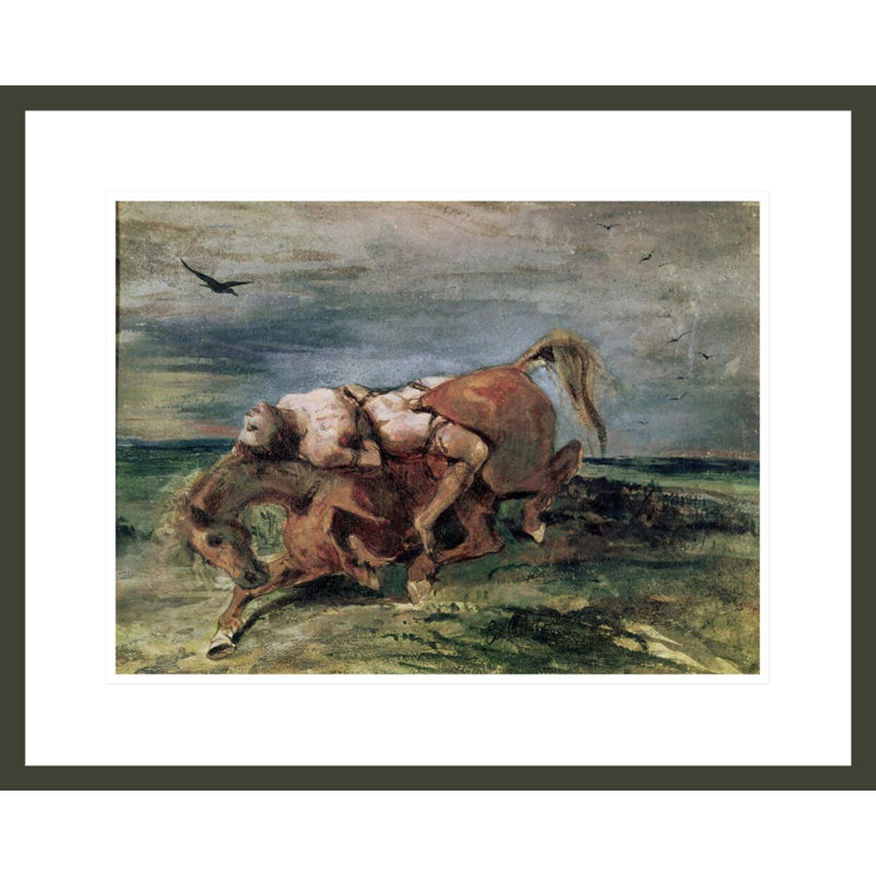 Mazeppa by Eugène Delacroix -Framed Giclee Print, 17.49" H x 21.75" W